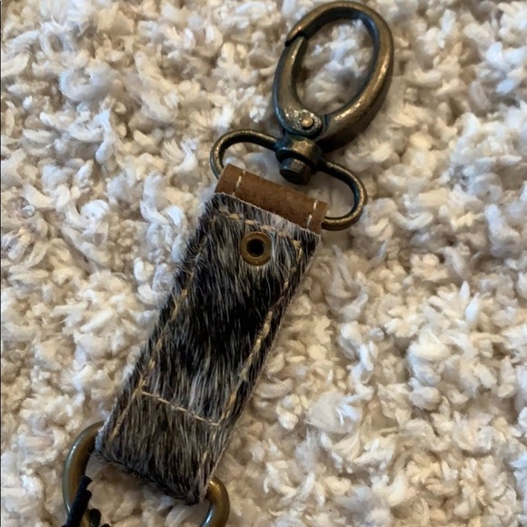 Myra Black and white hairon key fob, each unique - Picture 3 of 9